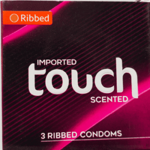 Touch Ribbed Condoms Pack of 3 Piece