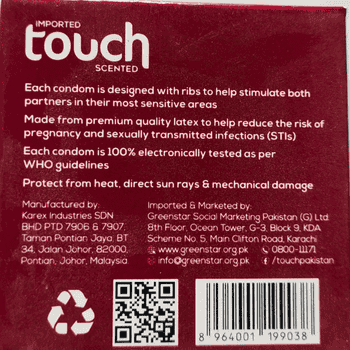 Touch Ribbed Condoms