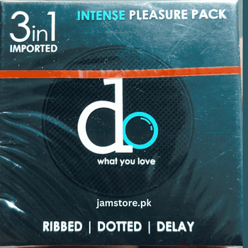 do 3 in 1 Condom Ribbed Dotted Delay Intense Pleasure Pack