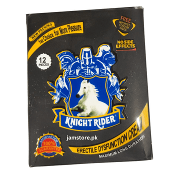 Knight Rider Black Extra Timing Condom Pack of 12